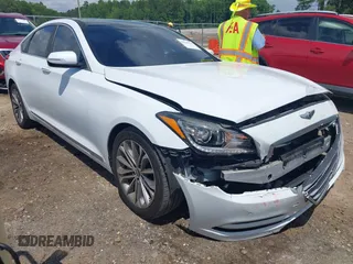 2015 Hyundai Genesis 3.8L z VIN KMHGN4JEXFU020495, wystawiony jako IAAI lot #42188739 z przebiegiem 190 251 mil mil oraz . Historia ofert i sprzedaży dostępna na DreamBid. Obrazek 1.