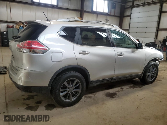 2014 Nissan Rogue S with VIN 5N1AT2MV1EC767922, listed as a Copart auction lot 52172595 with 163,659 mi miles and Salvage Title. Bid and sale history available at carsss.com. Image 3.