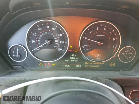 2013 BMW 3 Series ActiveHybrid 3 with VIN WBA3F9C54DF483919, listed as a Copart auction lot 82932794 with 131,257 mi miles and Salvage Title. Bid and sale history available at carsss.com. Image 9.
