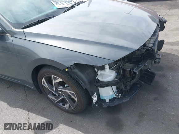 2024 Hyundai Elantra Limited with VIN KMHLN4DJ6RU097585, listed as a IAAI auction lot 42239279 with 4,355 mi miles and . Bid and sale history available at DreamBid. Image 18.