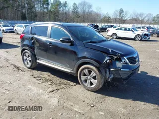 2013 Kia Sportage LX with VIN KNDPB3A24D7537865, listed as a IAAI auction lot 41442028 with 115,113 mi miles. Bid and sale history available at carsss.com. Image 1.