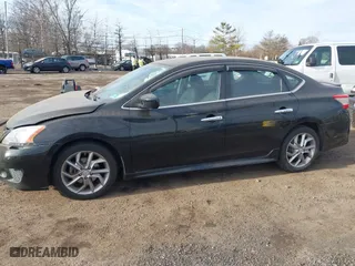 2013 Nissan Sentra SV with VIN 3N1AB7AP8DL734481, listed as a IAAI auction lot 41658381 with 135,576 mi miles. Bid and sale history available at carsss.com. Image 14.