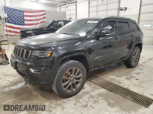 2016 Jeep Grand Cherokee Limited with VIN 1C4RJFBM9GC405029, listed as a Copart auction lot 42544985 with 343,432 mi miles and Clean title. Bid and sale history available at DreamBid. Image 1.