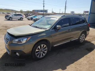 2017 Subaru Outback Touring z VIN 4S4BSATC3H3340411, wystawiony jako Copart lot #53575145 z przebiegiem 155 513 mil mil oraz Szkoda całkowita • Salvage title. Historia ofert i sprzedaży dostępna na DreamBid. Obrazek 1.