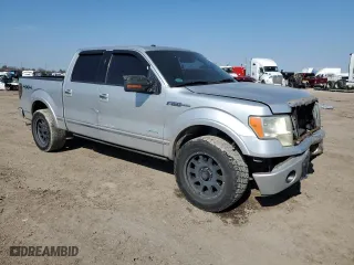 2012 Ford F-150 XL with VIN 1FTFW1ETXCFB34968, listed as a Copart auction lot 47210295 with 299,454 mi miles and Salvage Title. Bid and sale history available at carsss.com. Image 4.