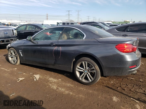 2015 BMW 4 Series 428i xDrive with VIN WBA3T1C55FP820198, listed as a Copart auction lot 45043274 with 76,161 mi miles and . Bid and sale history available at carsss.com. Image 2.
