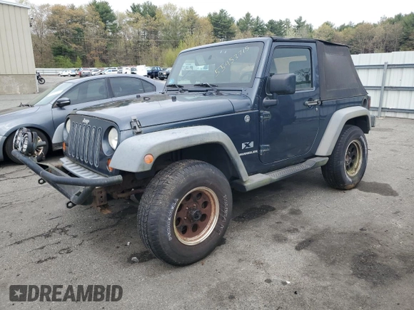 2008 Jeep Wrangler X with VIN 1J4FA24108L617862, listed as a Copart auction lot 55453715 with 258,068 mi miles and Clean Title. Bid and sale history available at DreamBid. Image 1.