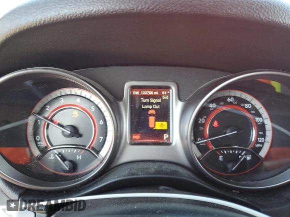2017 Dodge Journey Crossroad Plus with VIN 3C4PDCGB7HT545025, listed as a Copart auction lot 55973435 with 133,766 mi miles and Salvage title. Bid and sale history available at DreamBid. Image 9.