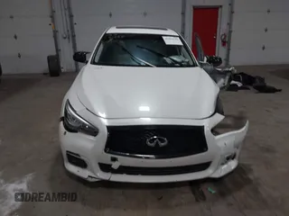 2017 Infiniti Q50 2.0t with VIN JN1CV7AR3HM681900, listed as a IAAI auction lot 41694543 with 158,028 mi miles. Bid and sale history available at carsss.com. Image 12.