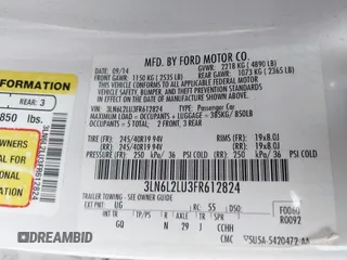2015 Lincoln MKZ Hybrid with VIN 3LN6L2LU3FR612824, listed as a IAAI auction lot 41475840 with 122,499 mi miles and . Bid and sale history available at carsss.com. Image 9.