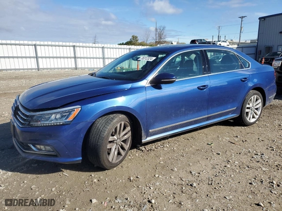 2017 Volkswagen Passat 1.8T SEL Premium with VIN 1VWCT7A37HC077459, listed as a Copart auction lot 76312324 with 0 mi miles and Clean Title. Bid and sale history available at carsss.com. Image 1.