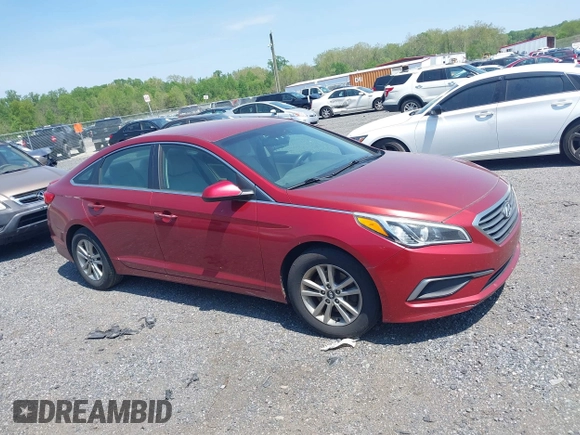 2016 Hyundai Sonata SE with VIN 5NPE24AF0GH426827, listed as a IAAI auction lot 42163411 with 120,294 mi miles and . Bid and sale history available at carsss.com. Image 13.