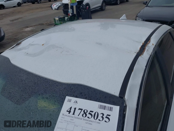 2018 Kia Optima LX with VIN 5XXGT4L3XJG215632, listed as a IAAI auction lot 41785035 with 94,854 mi miles and . Bid and sale history available at DreamBid. Image 6.