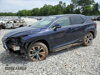 2018 Lexus RX 450h with VIN 2T2BGMCA0JC029212, listed as a Copart auction lot 55051655 with 53,002 mi miles and Salvage title. Bid and sale history available at DreamBid. Image 1.