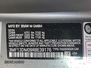 2024 BMW M2 with VIN 3MF13DM09R8E39176, listed as a Copart auction lot 47391325 with 6,699 mi miles and Salvage Title. Bid and sale history available at carsss.com. Image 14.