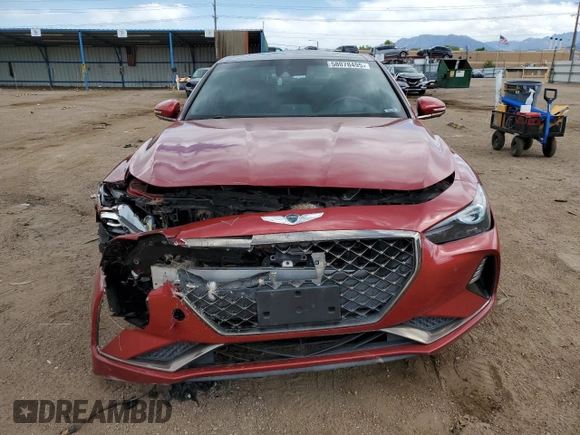 2020 Genesis G70 3.3T with VIN KMTG34LE6LU064126, listed as a Copart auction lot 58078495 with 57,903 mi miles and Salvage title. Bid and sale history available at DreamBid. Image 5.