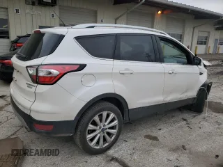 2017 Ford Escape Titanium with VIN 1FMCU0JD1HUE66040, listed as a Copart auction lot 43942665 with 55,484 mi miles and Salvage Title. Bid and sale history available at DreamBid. Image 3.