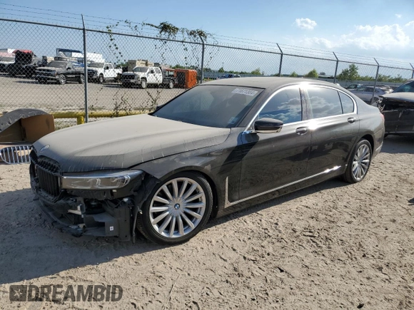 2022 BMW 7 Series 740i xDrive with VIN WBA7T4C07NCH70453, listed as a Copart auction lot 71671304 with 44,673 mi miles and Clean title. Bid and sale history available at DreamBid. Image 1.