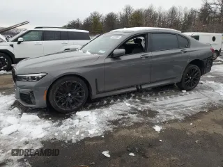 2021 BMW 7 Series 750i xDrive with VIN WBA7U2C00MCF15126, listed as a Copart auction lot 44939365 with 0 mi miles and Salvage Title. Bid and sale history available at carsss.com. Image 1.