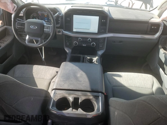 2023 Ford F-150 XL with VIN 1FTFW1E83PFB53217, listed as a Copart auction lot 50497895 with 43,095 mi miles and Salvage Title. Bid and sale history available at carsss.com. Image 8.