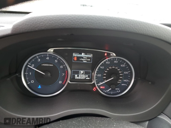 2016 Subaru Crosstrek Limited with VIN JF2GPALC1GH304618, listed as a Copart auction lot 55850045 with 56,597 mi miles and Salvage title. Bid and sale history available at DreamBid. Image 9.