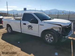 2019 Ford F-150 XL with VIN 1FTMF1C50KKD38454, listed as a Copart auction lot 78371134 with 78,050 mi miles and Salvage Title. Bid and sale history available at carsss.com. Image 4.