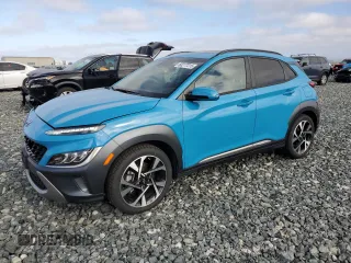 2022 Hyundai Kona Limited with VIN KM8K53A35NU837987, listed as a Copart auction lot 60277315 with 50,504 mi miles and Salvage title. Bid and sale history available at DreamBid. Image 1.