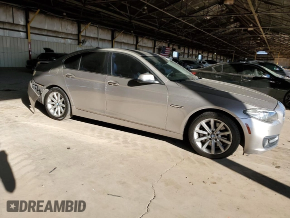 2015 BMW 5 Series 535i with VIN WBA5B1C50FG126420, listed as a Copart auction lot 47316025 with 132,004 mi miles and Salvage Title. Bid and sale history available at carsss.com. Image 4.
