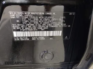 2013 Toyota RAV4 XLE with VIN 2T3WFREV0DW043014, listed as a IAAI auction lot 42357148 with 189,090 mi miles and . Bid and sale history available at DreamBid. Image 9.