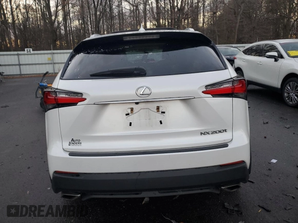 2017 Lexus NX 200t with VIN JTJBARBZ8H2114203, listed as a Copart auction lot 84314244 with Not provided miles and Salvage title. Bid and sale history available at DreamBid. Image 6.