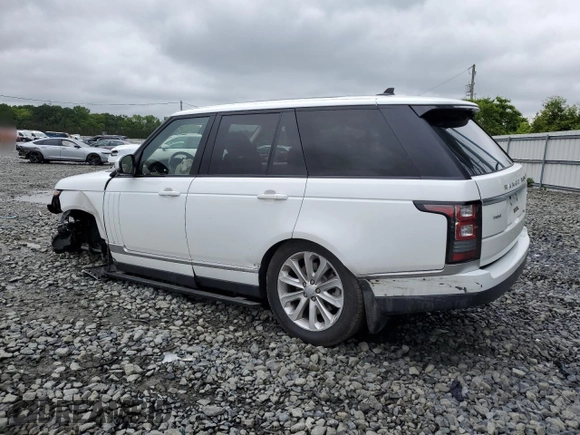 2016 Land Rover Range Rover HSE z VIN SALGS2PF3GA299365, wystawiony jako Copart lot #58929025 z przebiegiem 50 308 mil mil oraz Szkoda całkowita • Salvage title. Historia ofert i sprzedaży dostępna na DreamBid. Obrazek 2.