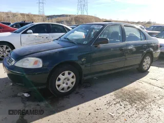 1999 Honda Civic LX with VIN 2HGEJ6676XH573714, listed as a Copart auction lot 50093115 with 71,717 mi miles and Non Repairable. Bid and sale history available at carsss.com. Image 1.