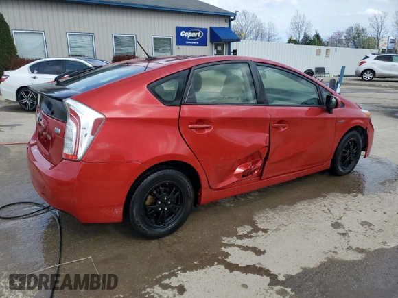 2013 Toyota Prius One with VIN JTDKN3DU5D1697495, listed as a Copart auction lot 51701235 with 180,201 mi miles and Salvage Title. Bid and sale history available at carsss.com. Image 3.