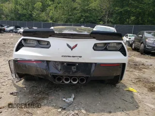 2019 Chevrolet Corvette Z06 1LZ with VIN 1G1YN2D60K5606363, listed as a Copart auction lot 58392733 with 24,777 mi miles and Salvage Title. Bid and sale history available at carsss.com. Image 6.