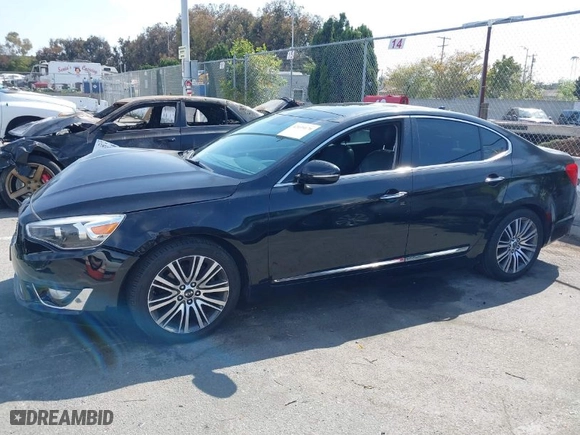 2015 Kia Cadenza Premium with VIN KNALN4D71F5173211, listed as a IAAI auction lot 42039170 with 128,625 mi miles. Bid and sale history available at carsss.com. Image 14.