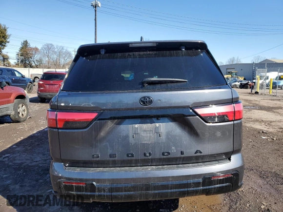 2024 Toyota Sequoia SR5 with VIN 7SVAAABA7RX028059, listed as a Copart auction lot 44797595 with 0 mi miles and Salvage Title. Bid and sale history available at carsss.com. Image 6.