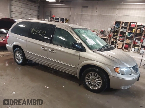 2003 Chrysler Town & Country Limited with VIN 2C8GP64L23R252570, listed as a IAAI auction lot 41940529 with 105,780 mi miles. Bid and sale history available at carsss.com. Image 1.