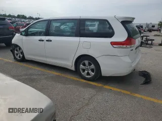 2012 Toyota Sienna with VIN 5TDZK3DC6CS244891, listed as a Copart auction lot 54442055 with 137,680 mi miles and Salvage title. Bid and sale history available at DreamBid. Image 2.