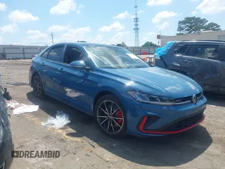 2025 Volkswagen Jetta Autobahn with VIN 3VW1T7BU6SM056025, listed as a IAAI auction lot 42218256 with 5,620 mi miles and . Bid and sale history available at DreamBid. Image 1.