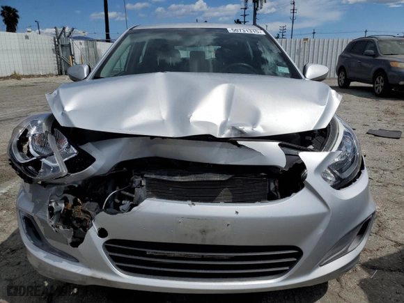 2017 Hyundai Accent SE with VIN KMHCT5AE0HU316588, listed as a Copart auction lot 50731315 with 95,447 mi miles and Salvage Title. Bid and sale history available at carsss.com. Image 5.