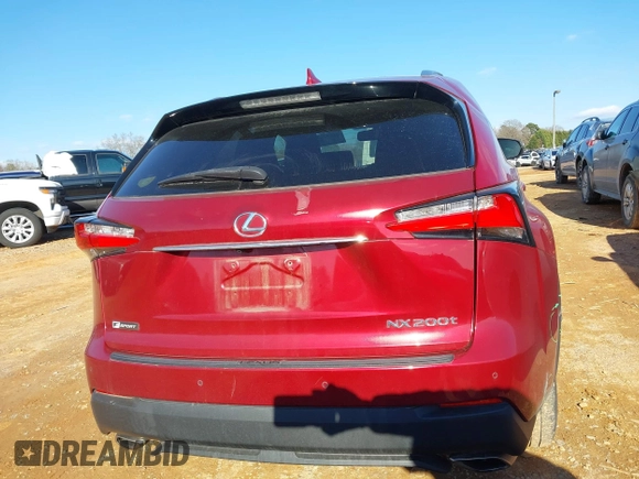 2015 Lexus NX 200t with VIN JTJYARBZ8F2013542, listed as a IAAI auction lot 41634471 with 106,026 mi miles. Bid and sale history available at carsss.com. Image 16.