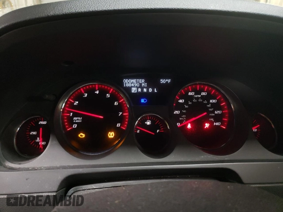 2007 GMC Acadia SLE with VIN 1GKEV13787J108316, listed as a Copart auction lot 43371255 with 188,490 mi miles and Salvage Title. Bid and sale history available at DreamBid. Image 9.