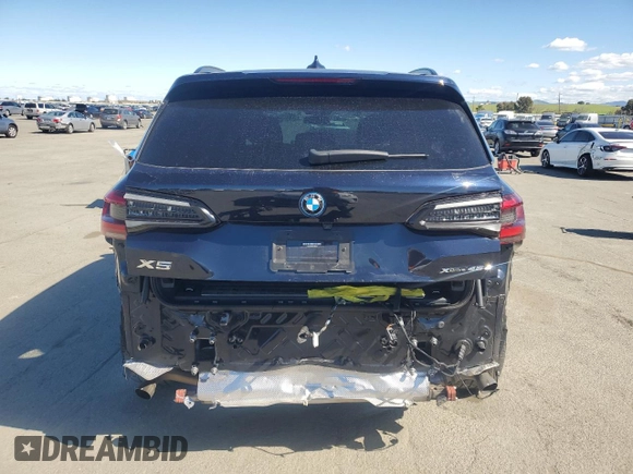 2023 BMW X5 xDrive45e with VIN 5UXTA6C03P9P44673, listed as a Copart auction lot 46477355 with 5,164 mi miles and Salvage Title. Bid and sale history available at carsss.com. Image 6.