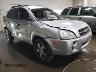 2008 Hyundai Tucson GLS with VIN KM8JM12B58U908862, listed as a Copart auction lot 76989094 with 193,033 mi miles and Salvage Title. Bid and sale history available at carsss.com. Image 4.