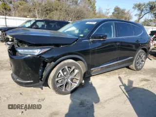 2022 Acura MDX w/Technology Package with VIN 5J8YE1H49NL037704, listed as a Copart auction lot 42837985 with 23,331 mi miles and Salvage Title. Bid and sale history available at carsss.com. Image 1.