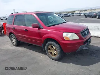 2005 Honda Pilot EX-L with VIN 5FNYF18585B032291, listed as a IAAI auction lot 41880117 with 1 mi miles. Bid and sale history available at carsss.com. Image 1.