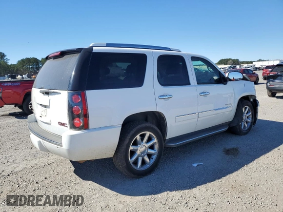 2010 GMC Yukon Denali with VIN 1GKUCEEF1AR226651, listed as a Copart auction lot 46990055 with 214,750 mi miles and Salvage Title. Bid and sale history available at carsss.com. Image 3.