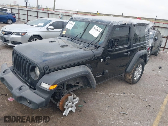 2021 Jeep Wrangler 80th Anniversary with VIN 1C4GJXAN0MW669192, listed as a IAAI auction lot 41465445 with 74,506 mi miles and . Bid and sale history available at DreamBid. Image 20.