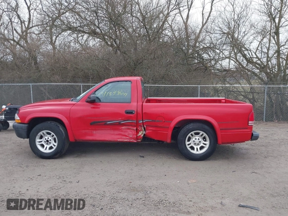 2004 Dodge Dakota with VIN 1D7FL16K14S535595, listed as a IAAI auction lot 41553641 with 110,223 mi miles. Bid and sale history available at carsss.com. Image 14.
