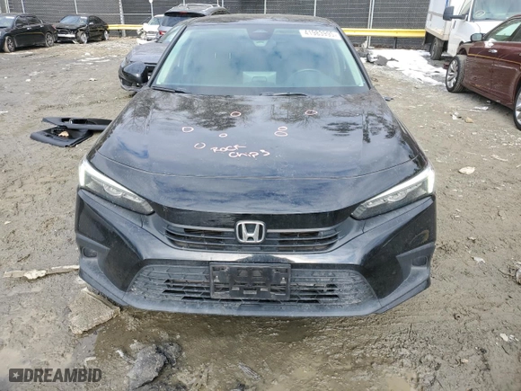 2022 Honda Civic Sedan EX with VIN JHMFE1F76NX002581, listed as a Copart auction lot 41983995 with 48,169 mi miles and Salvage Title. Bid and sale history available at carsss.com. Image 5.